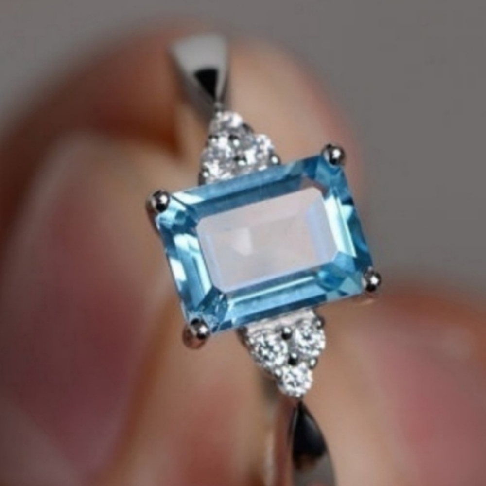 🔷Blue topaz ring🔷